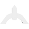 Ekena Millwork Archdale Architectural Grade PVC Gable Bracket, 36"W x 24"H x 6"D x 6"F, 16/12 Pitch GBP036X24X0606ARC00 - alternate 3